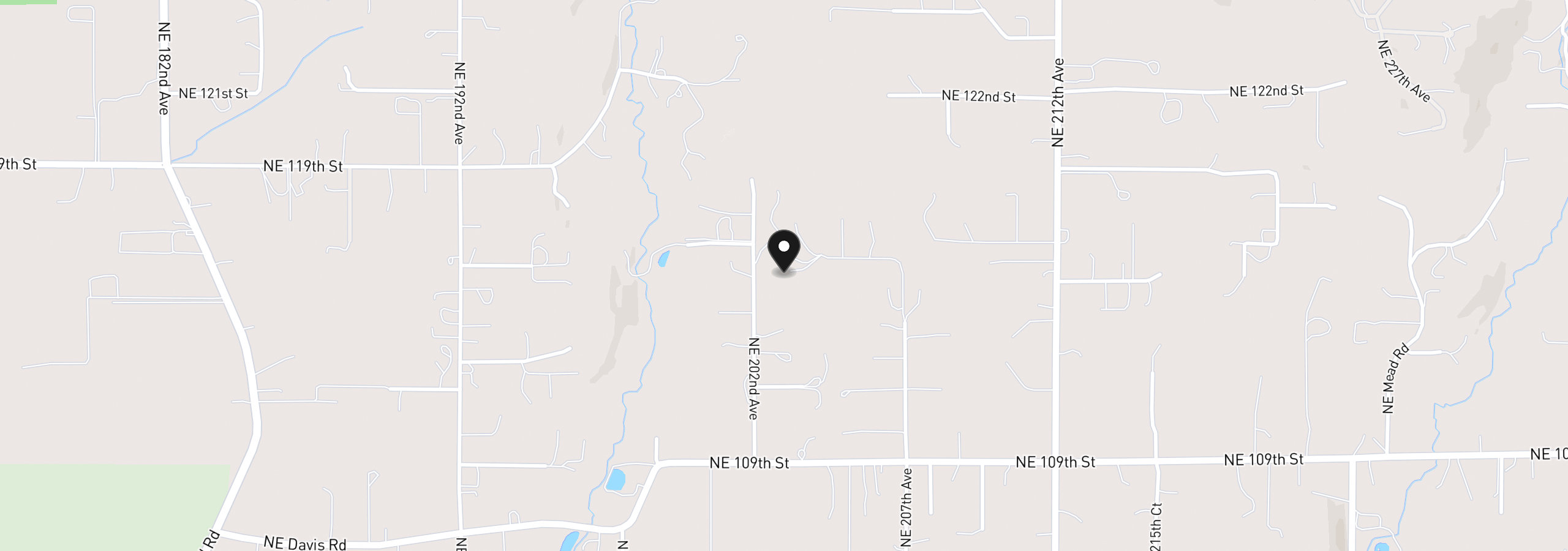 Map showing the location of 20401 NE 116th Cir, Brush Prairie, Wa 98606