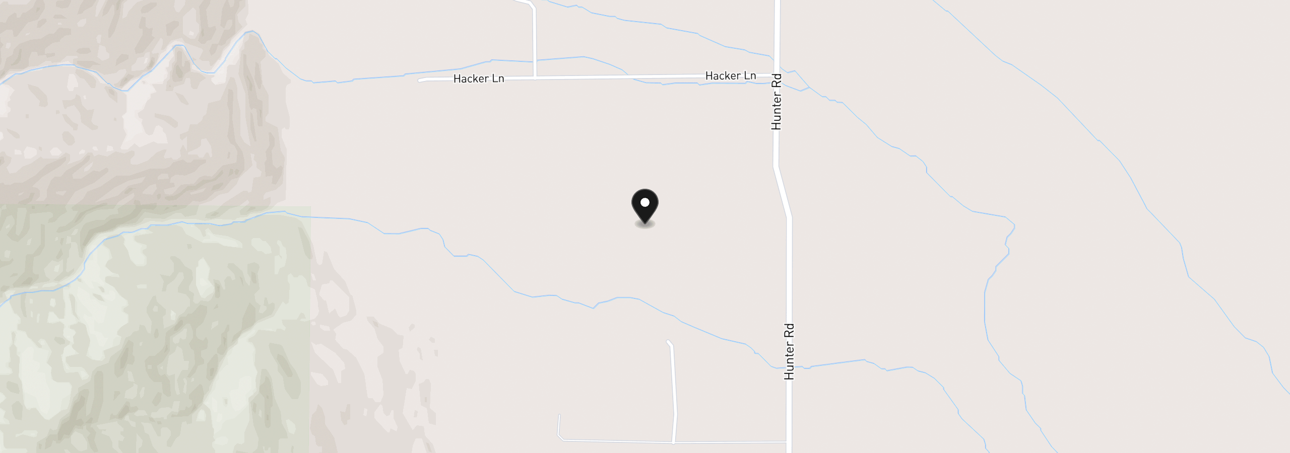 Map showing the location of 68552 Hunter Rd, Summerville, OR 97876