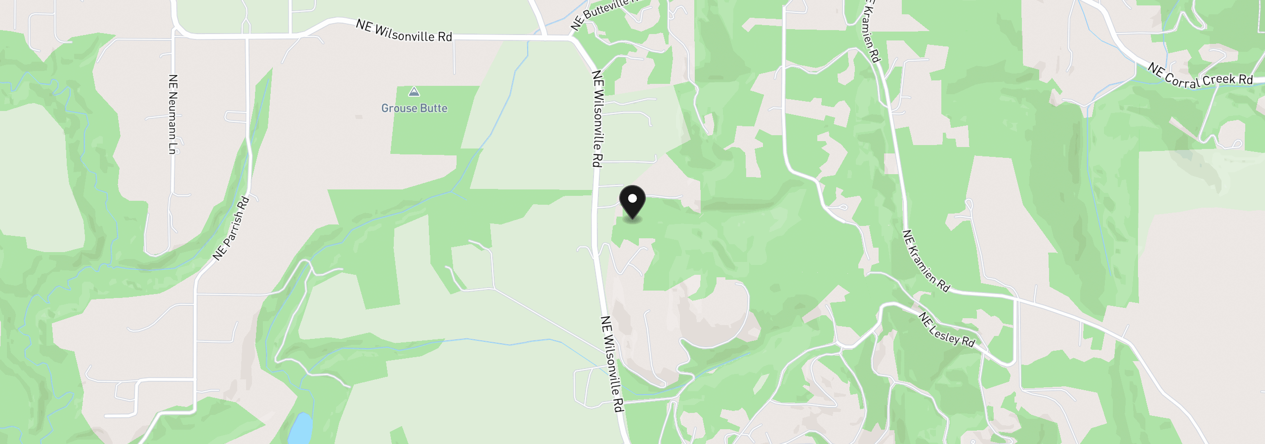 Map showing the location of 31795 NE Wilsonville Rd, Newberg, OR 97132