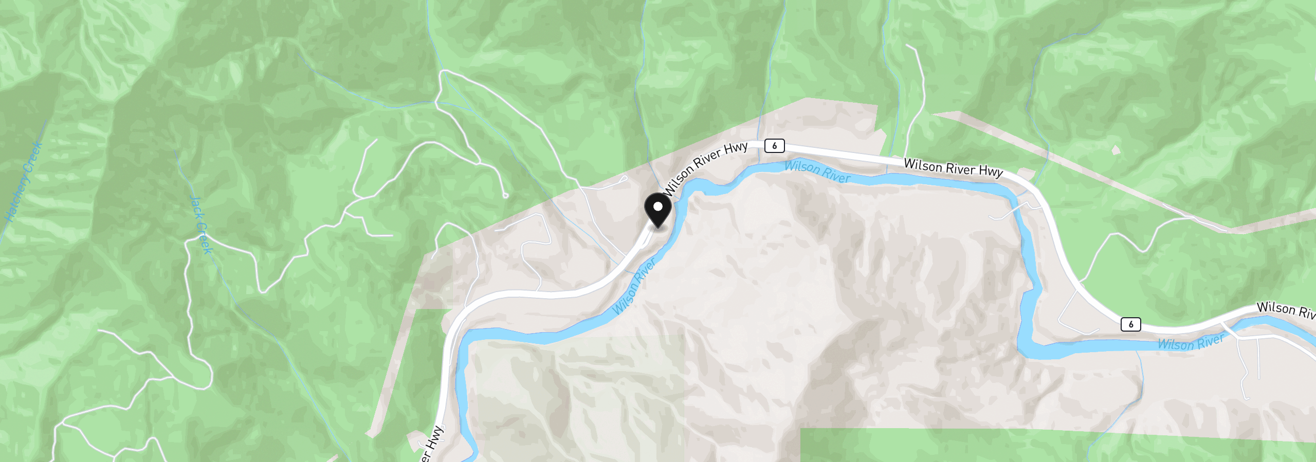 Map showing the location of 18305 Wilson River Hwy, Tillamook, OR 97141