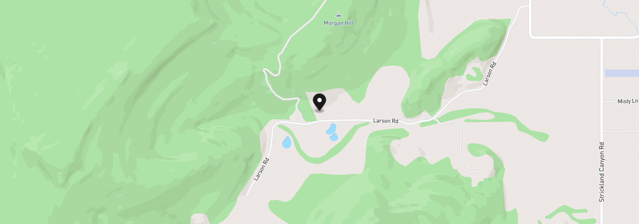 Map showing the location of 1329 Larson Rd, Roseburg, OR 97471