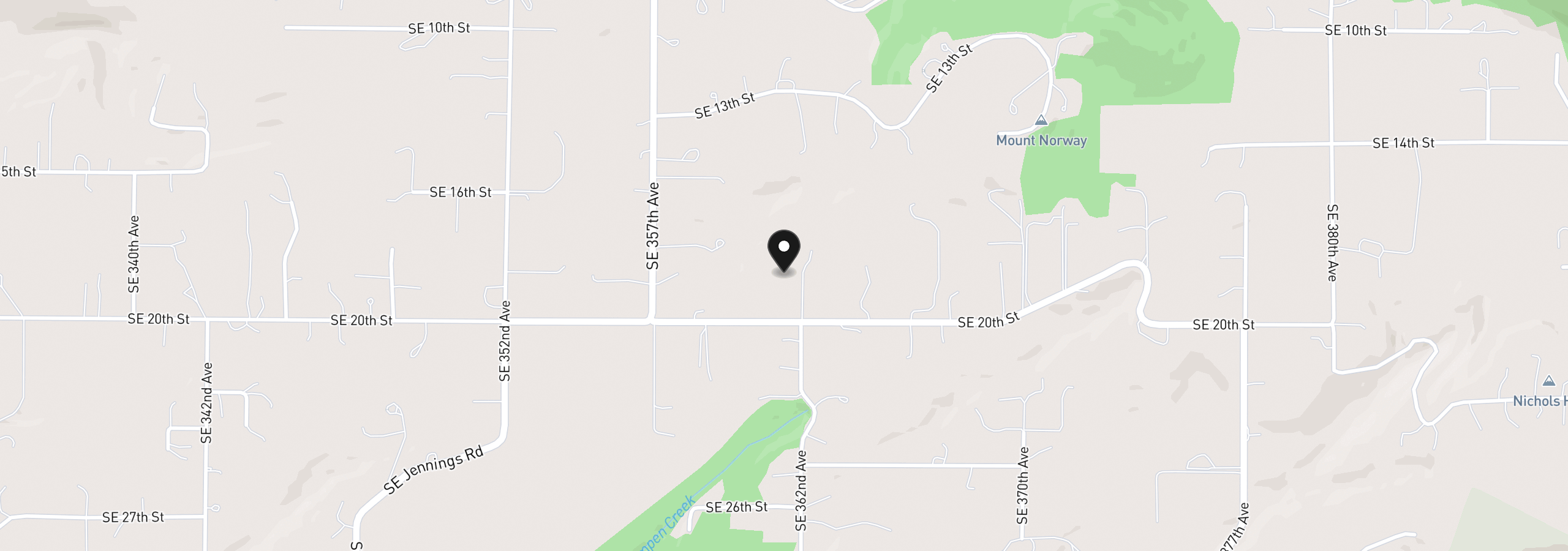 Map showing the location of SE 20th St 4, Washougal, Wa 98671