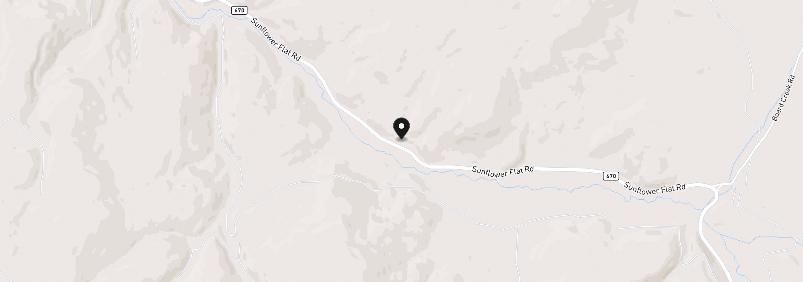 Map showing the location of 51591 Sunflower Flat Rd, Heppner, OR 97836