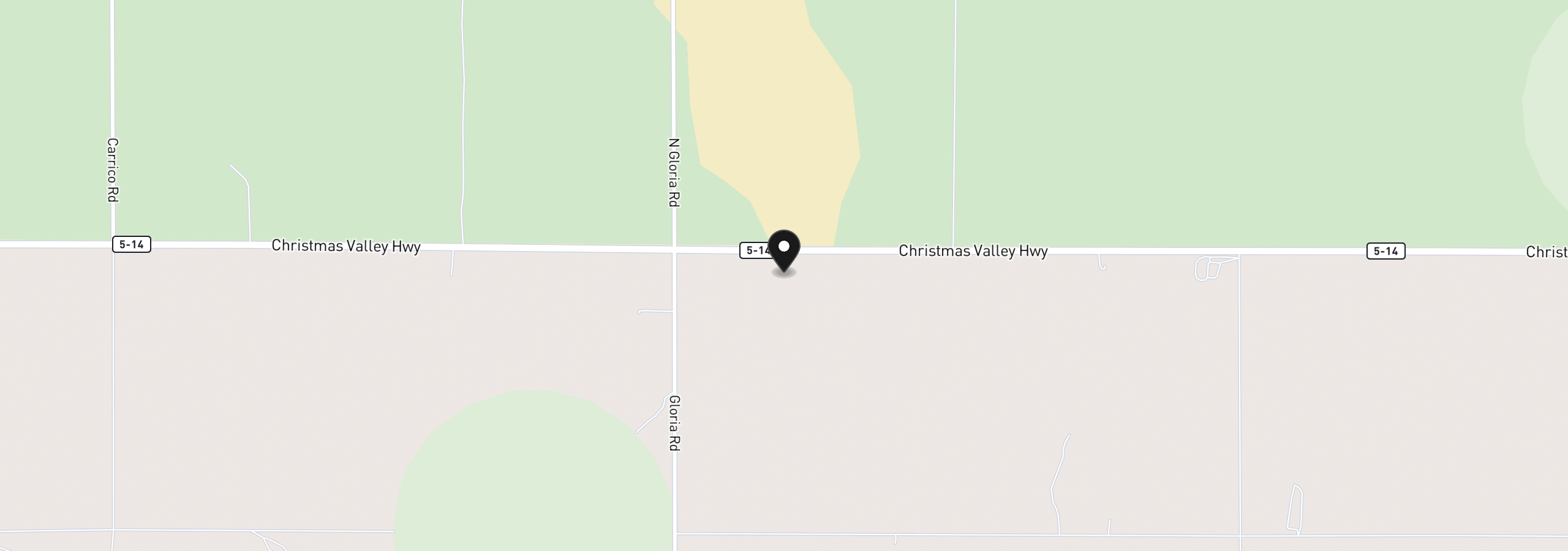 Map showing the location of Christmas Valley Hwy 700, Christmas Valley, OR 97641