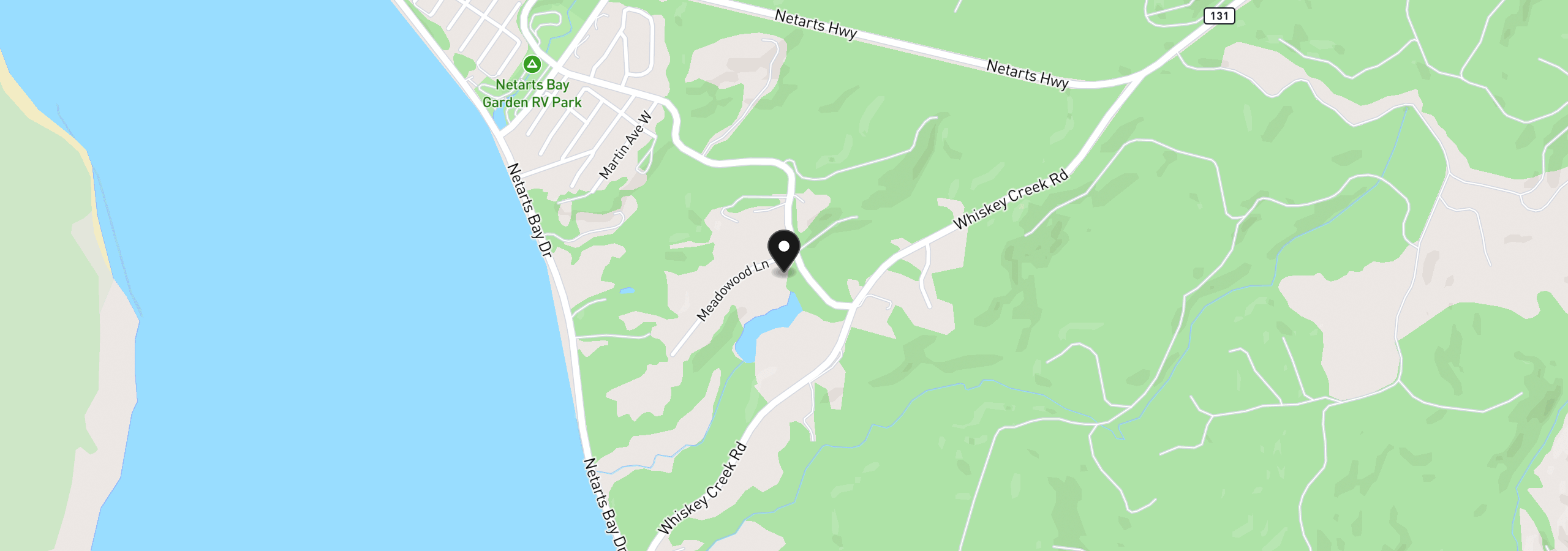 Map showing the location of Meadowood Tl 1800, Netarts, OR 97143