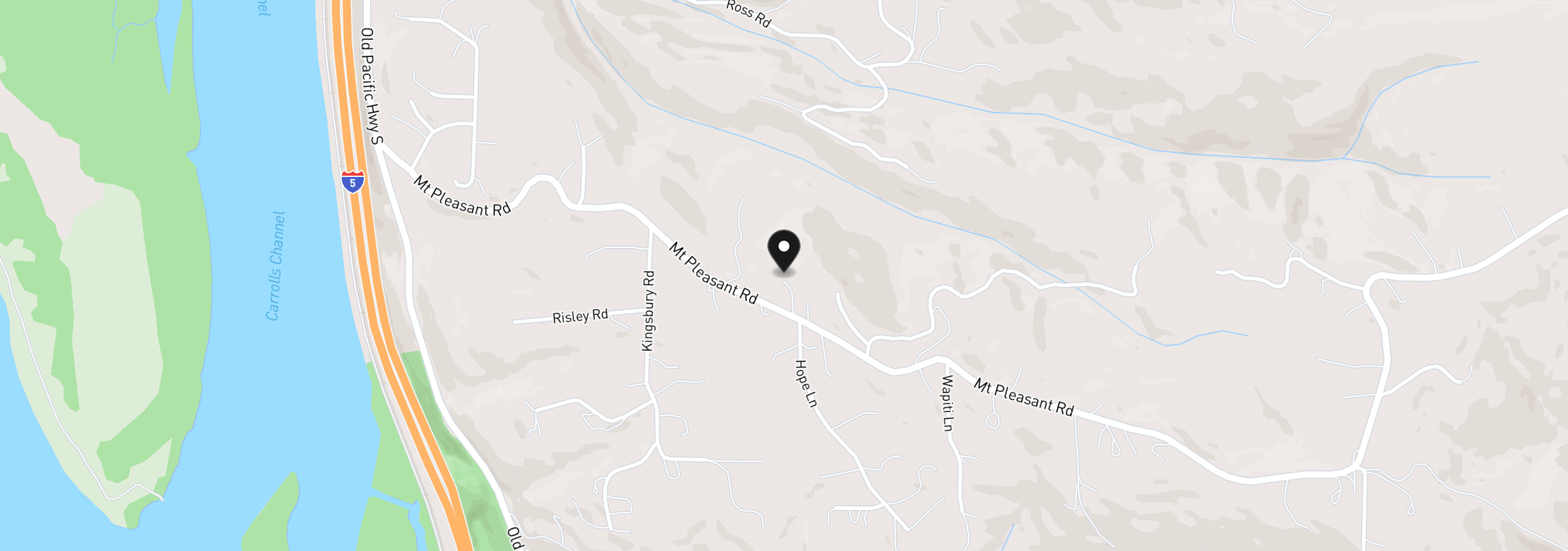 Map showing the location of 640 Mount Pleasant Rd, Kelso, Wa 98626