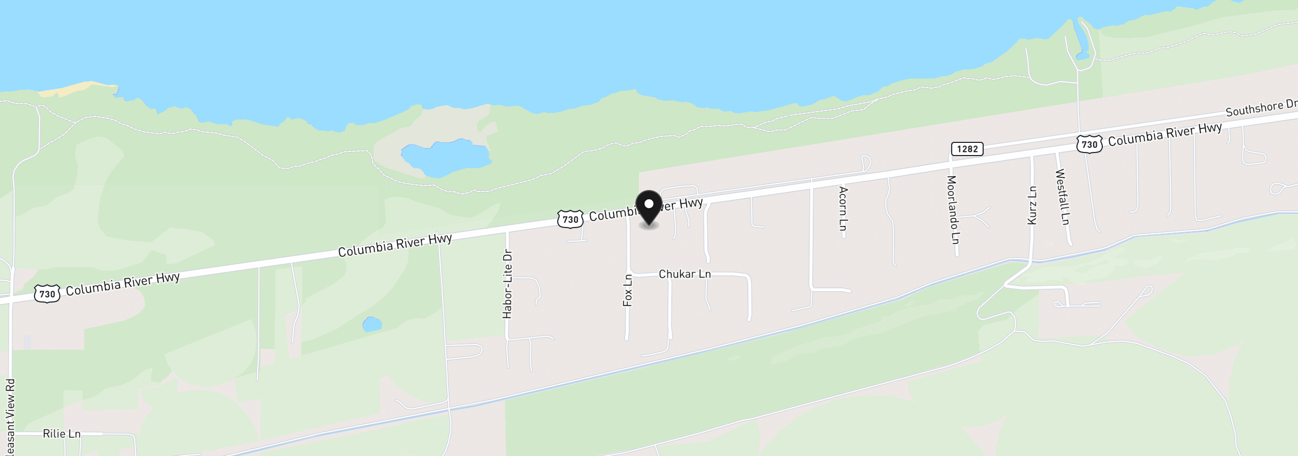 Map showing the location of 81925 Fox Ln, Umatilla, OR 97882