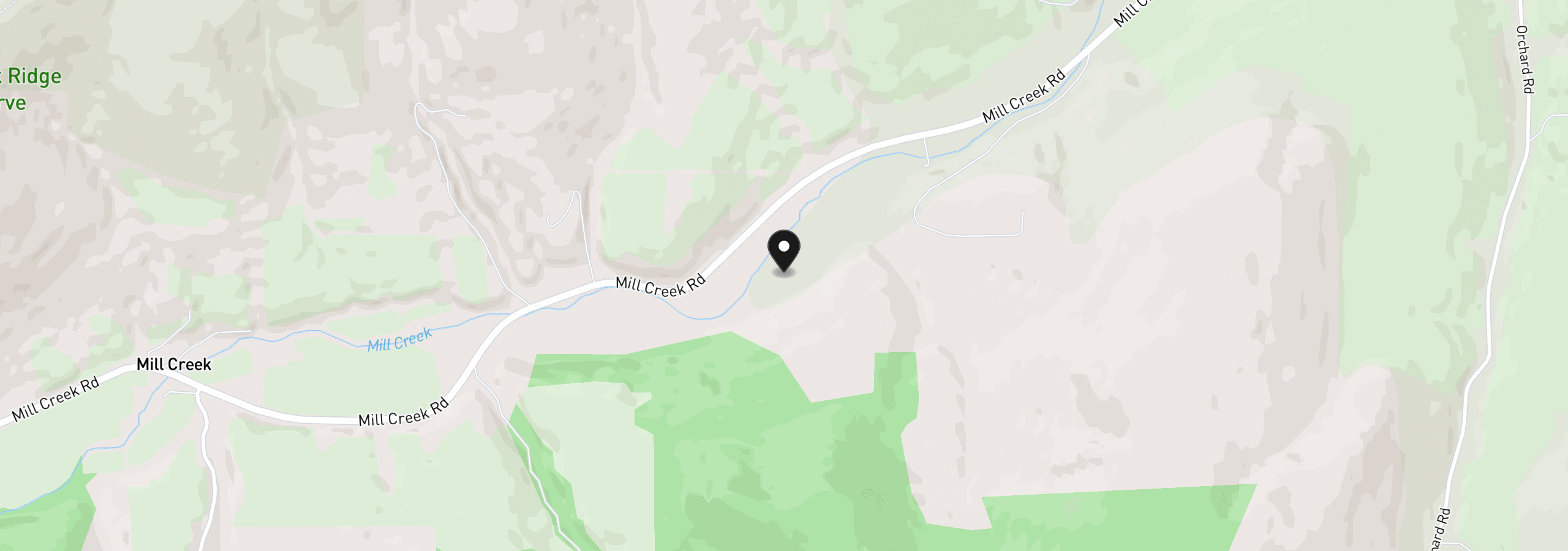 Map showing the location of 5450 Mill Creek Rd, The Dalles, OR 97058