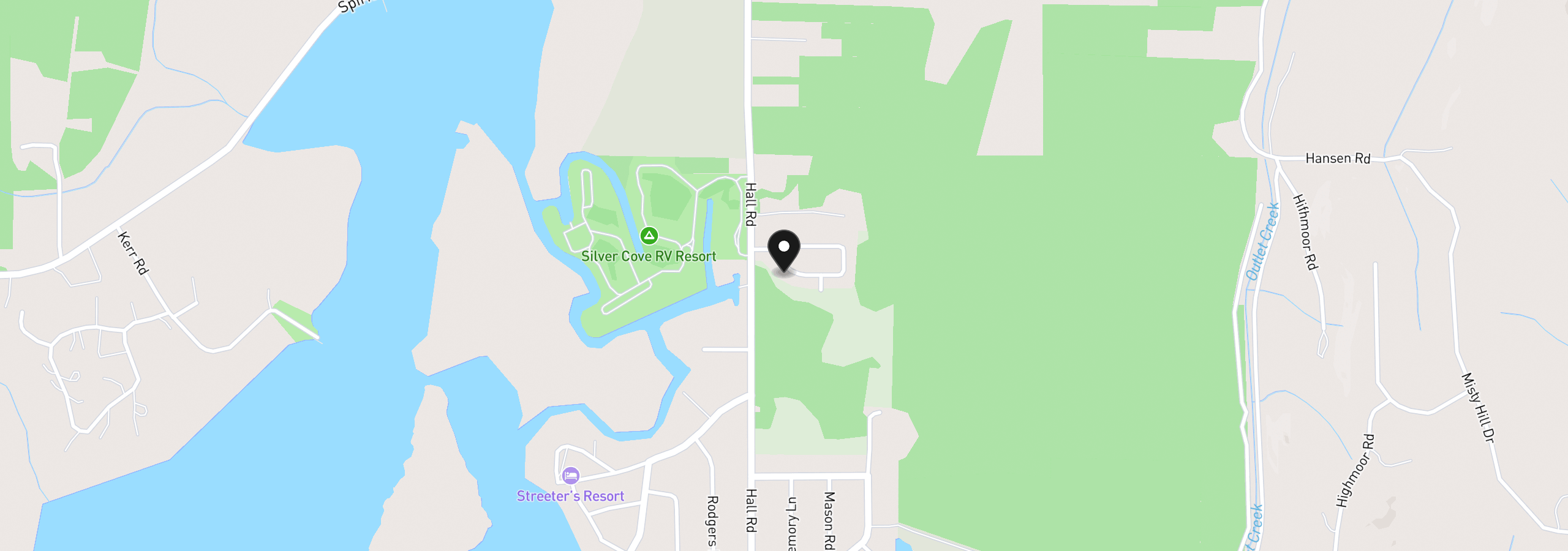Map showing the location of 158 Zephyr Dr, Silver Lake, Wa 98645