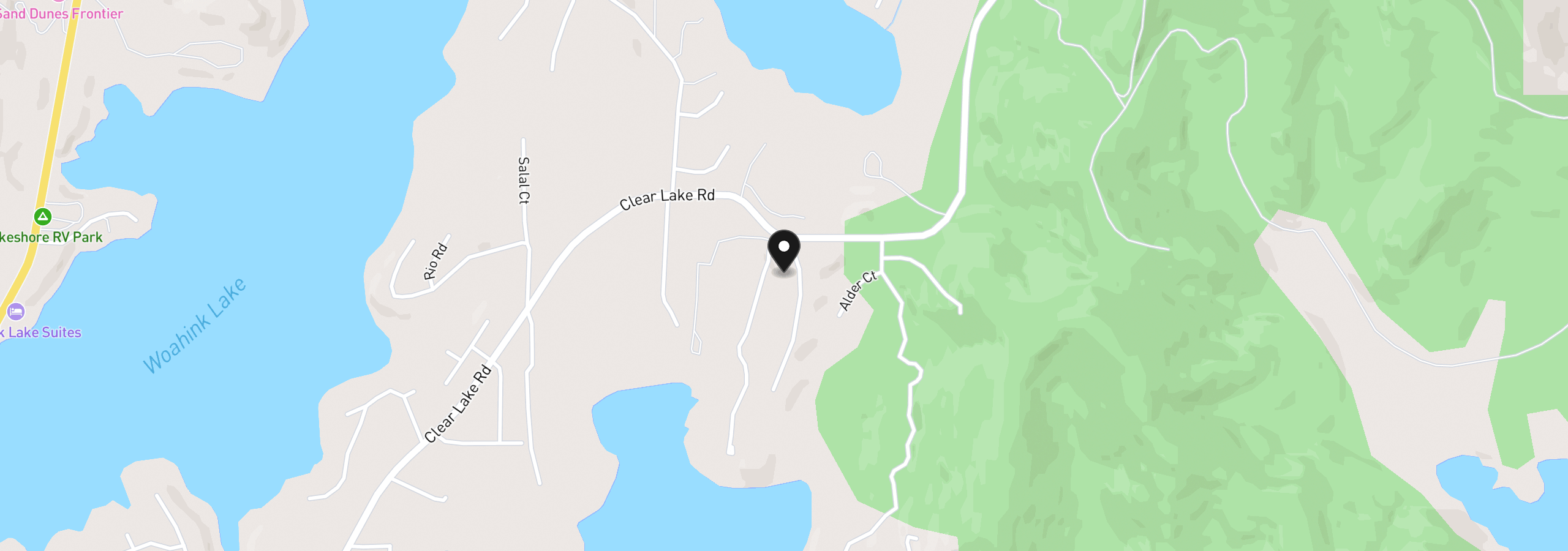 Map showing the location of 83615 Clear Lake Rd Rd 4, Florence, OR 97439