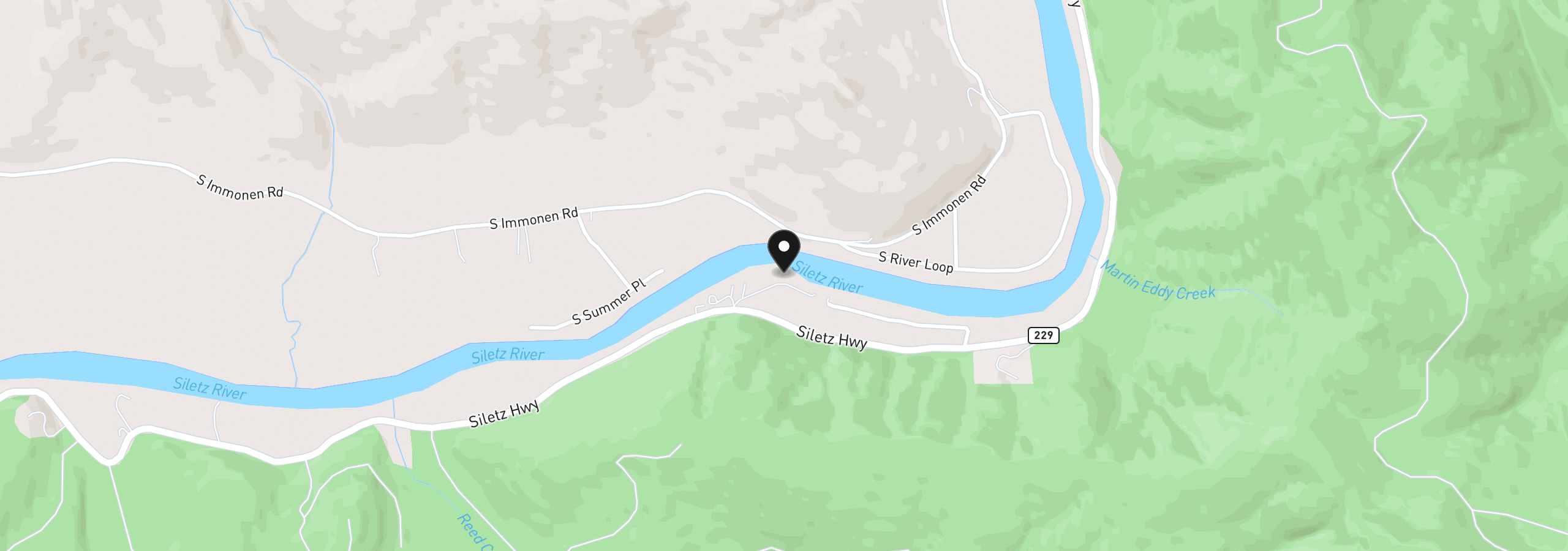 Map showing the location of 8332 Siletz Hwy, Lincoln City, OR 97367