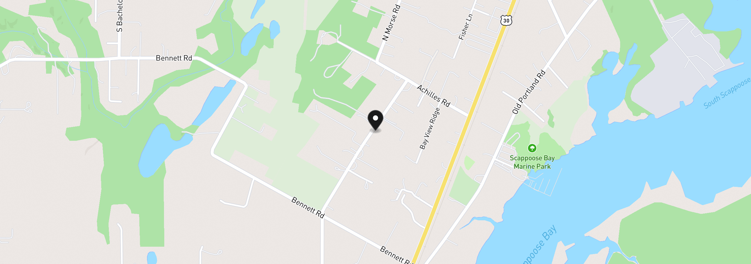 Map showing the location of 57510 S Morse Rd, Warren, OR 97053
