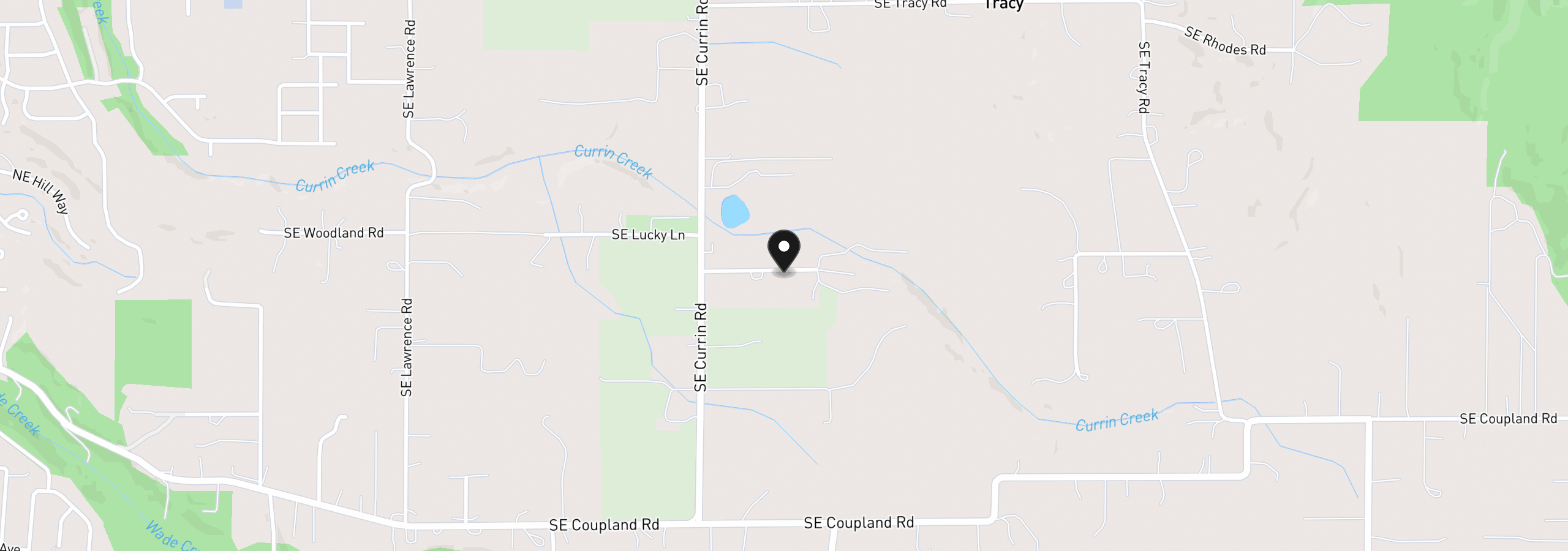 Map showing the location of 35412 SE Shade Tree Ln, Estacada, OR 97023