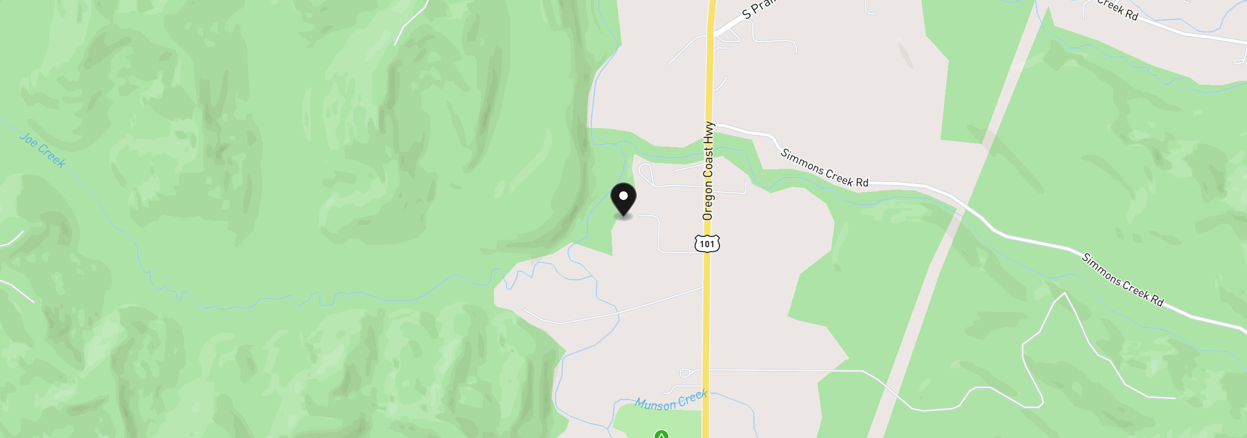 Map showing the location of Tl 00710 Hwy, Tillamook, OR 97141