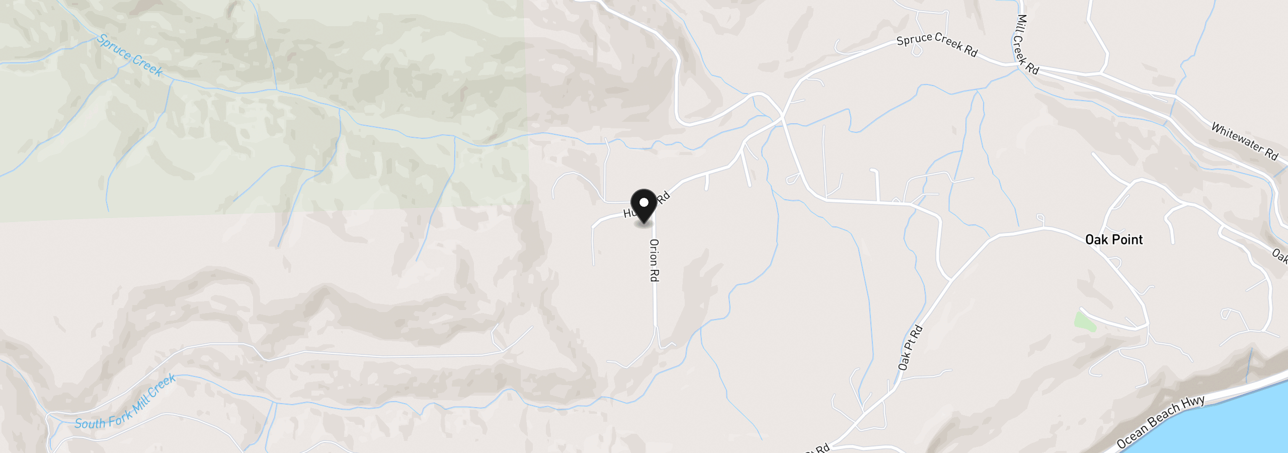 Map showing the location of Orion, Longview, Wa 98632