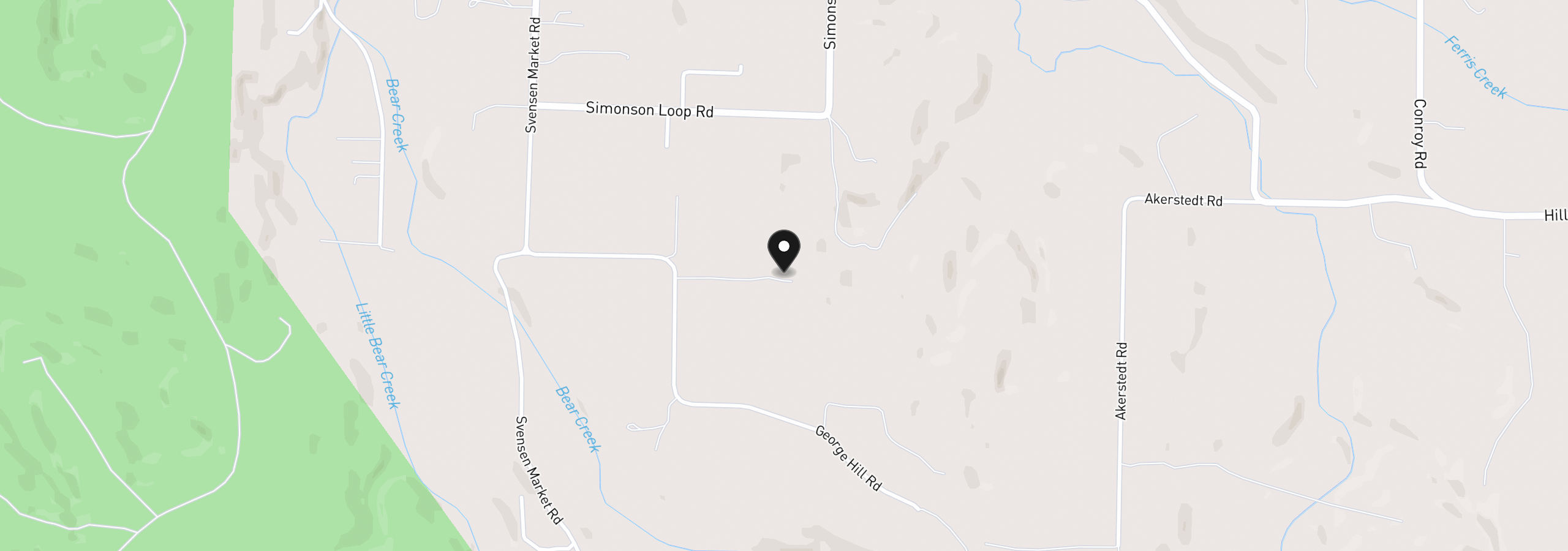 Map showing the location of 0 George Hill Rd, Astoria, OR 97103
