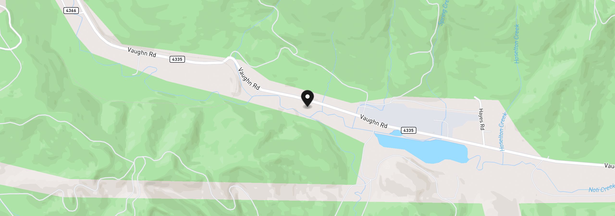 Map showing the location of Vaughn Rd, Veneta, OR 97487