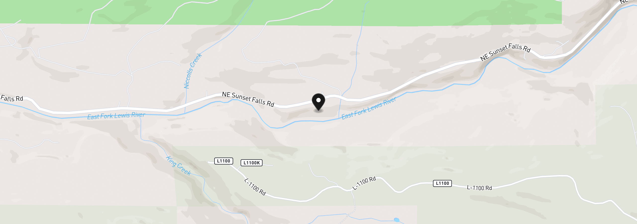 Map showing the location of 36403 NE 267th St, Yacolt, Wa 98675