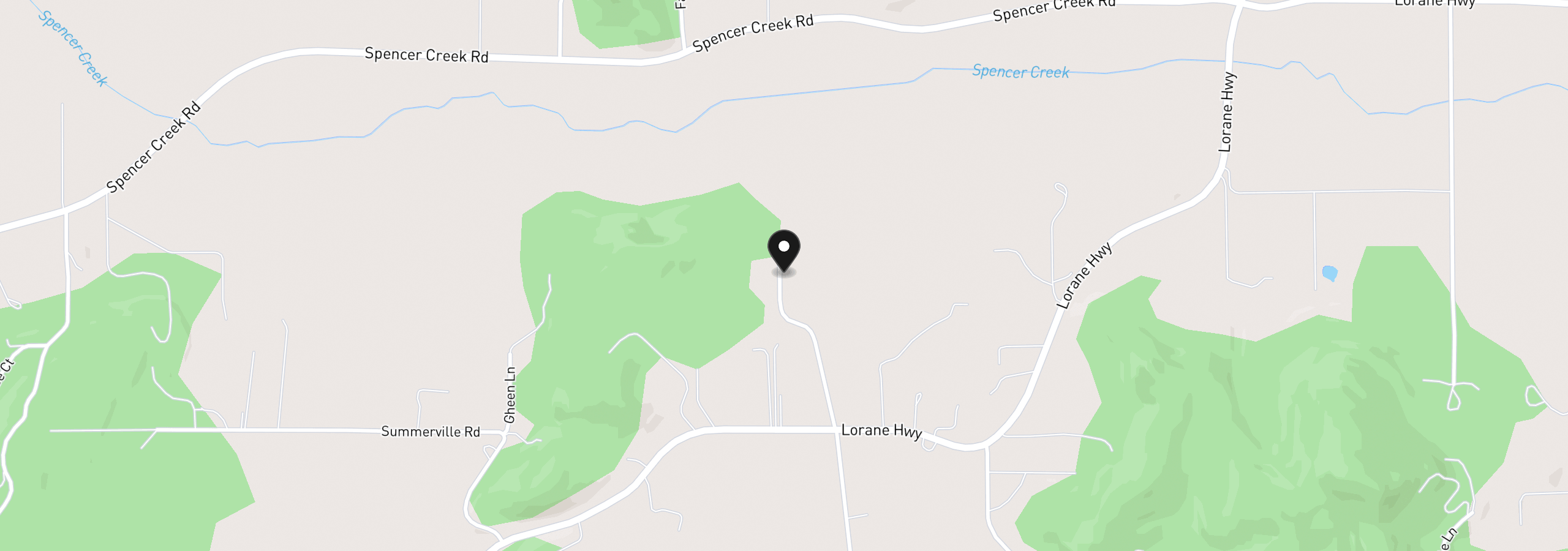 Map showing the location of 85535 Lancer Ln, Eugene, OR 97405