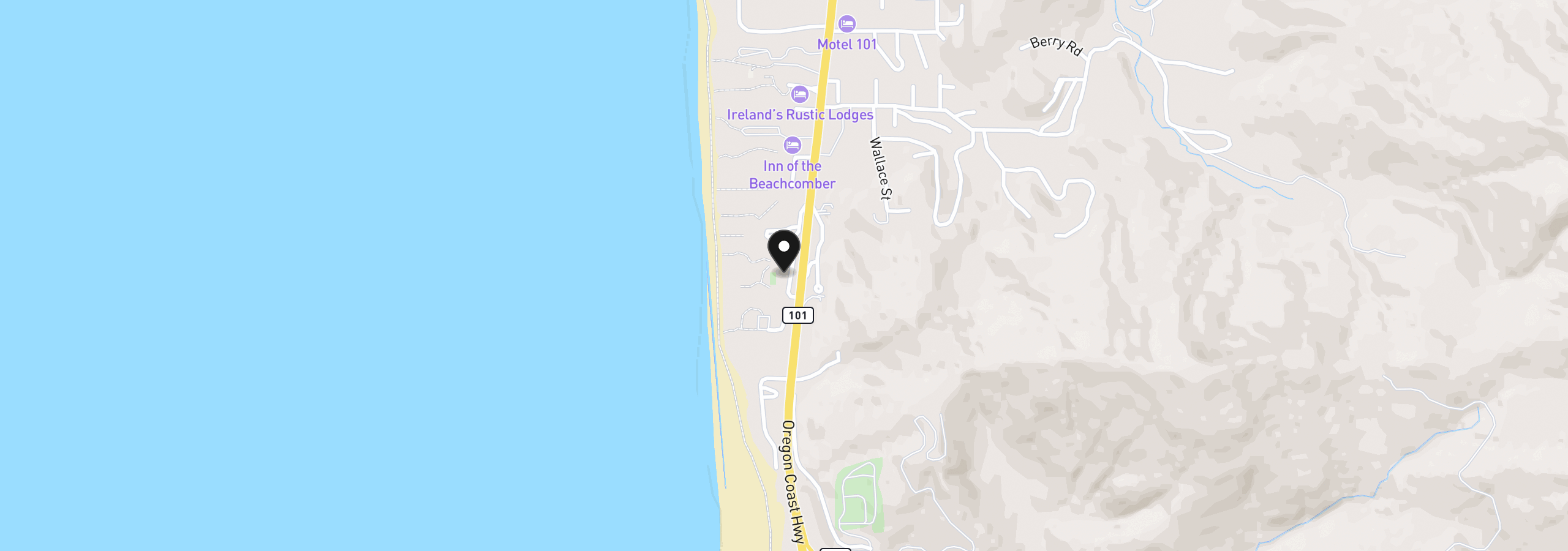 Map showing the location of 29134 Ellensburg Ave 16, Gold Beach, OR 97444