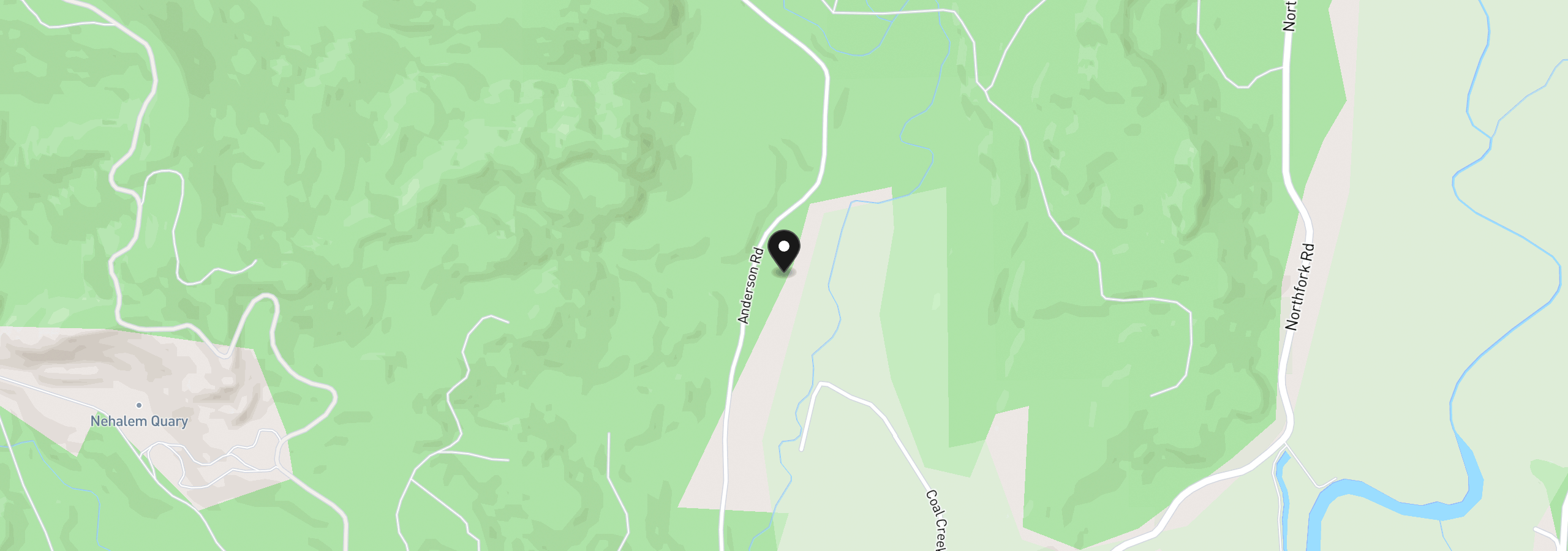Map showing the location of 41205 Anderson Rd, Nehalem, OR 97131