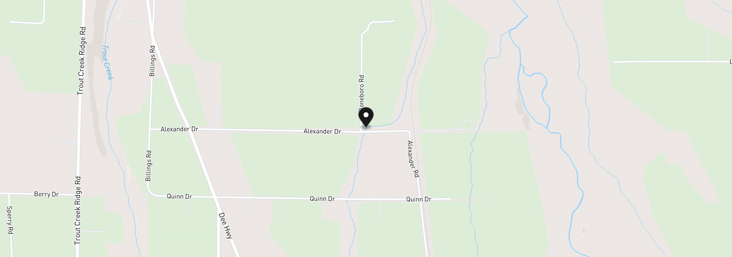 Map showing the location of 4978 Alexander Dr, Mt Hood Prkdl, OR 97041