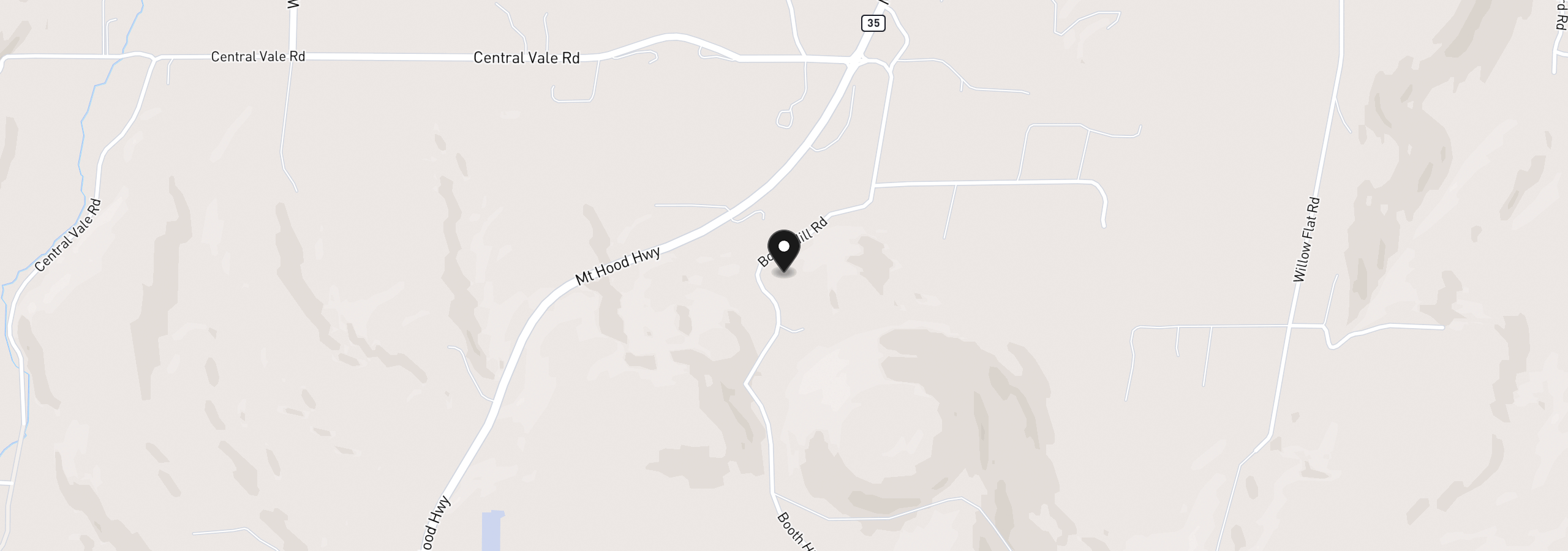 Map showing the location of 4245 Hwy 35, Hood River, OR 97031