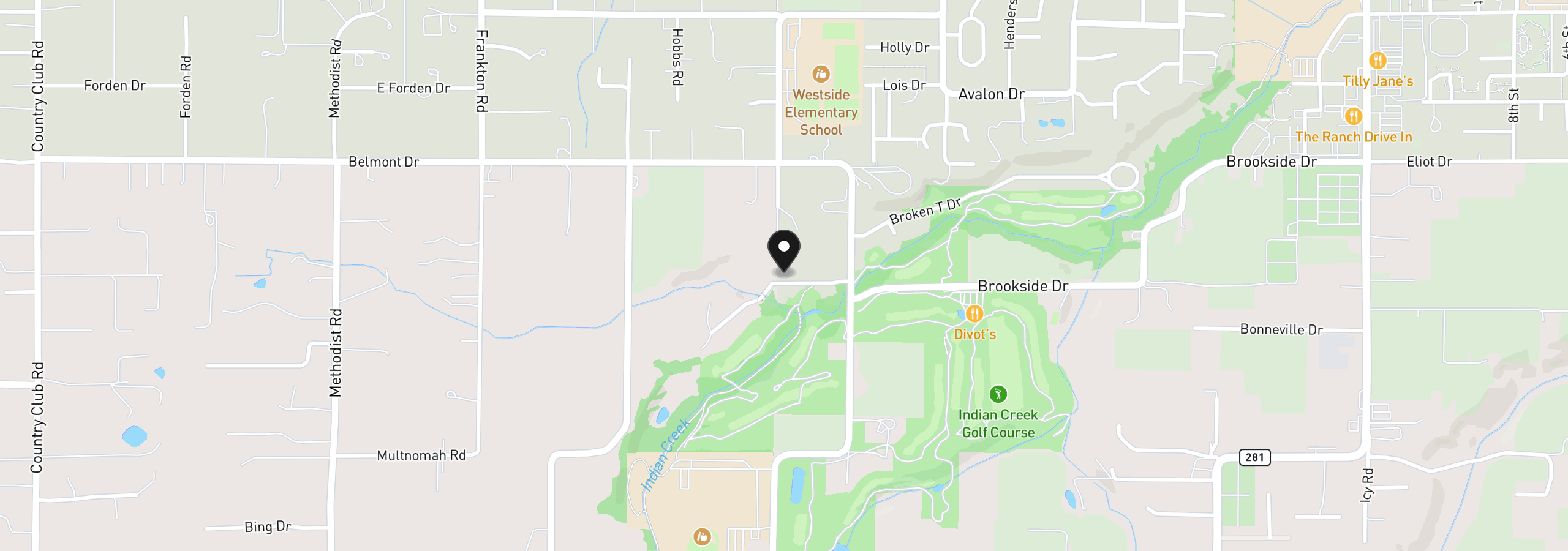 Map showing the location of 3690 Arrowhead Ave, Hood River, OR 97031