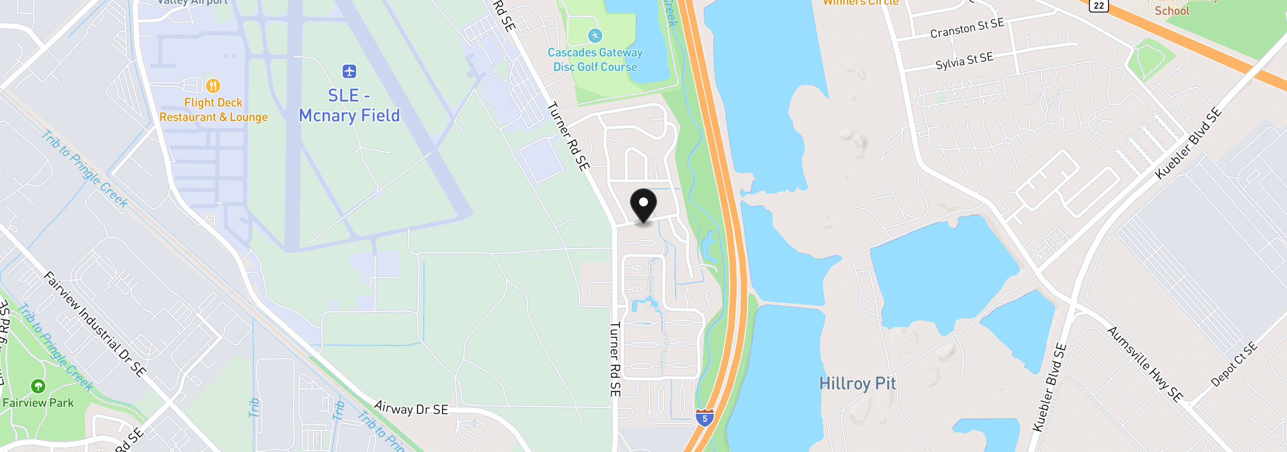 Map showing the location of 3100 Turner Rd SE 616, Salem, OR 97302