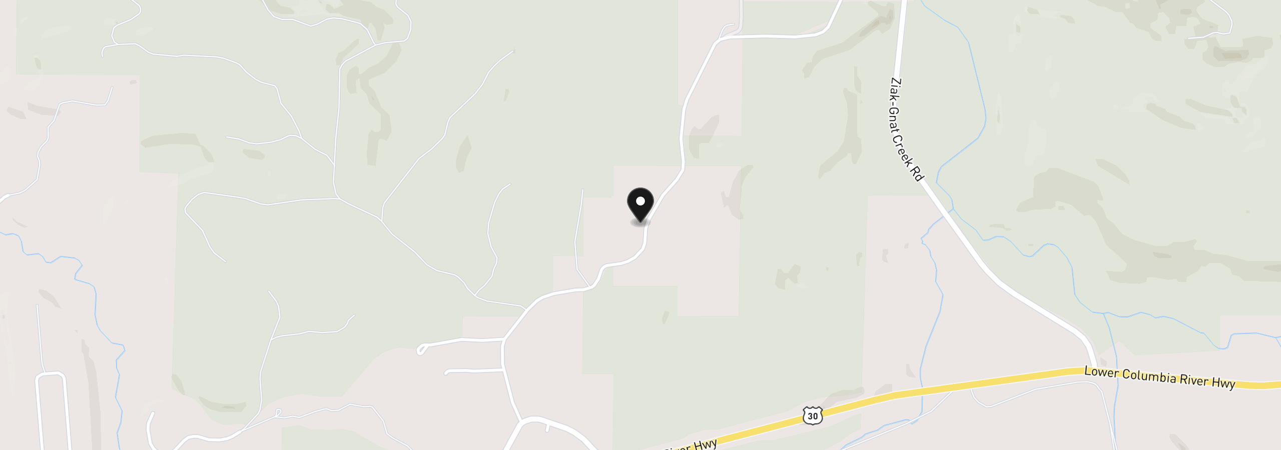 Map showing the location of 93206 Brownsmead Hill Rd, Astoria, OR 97103