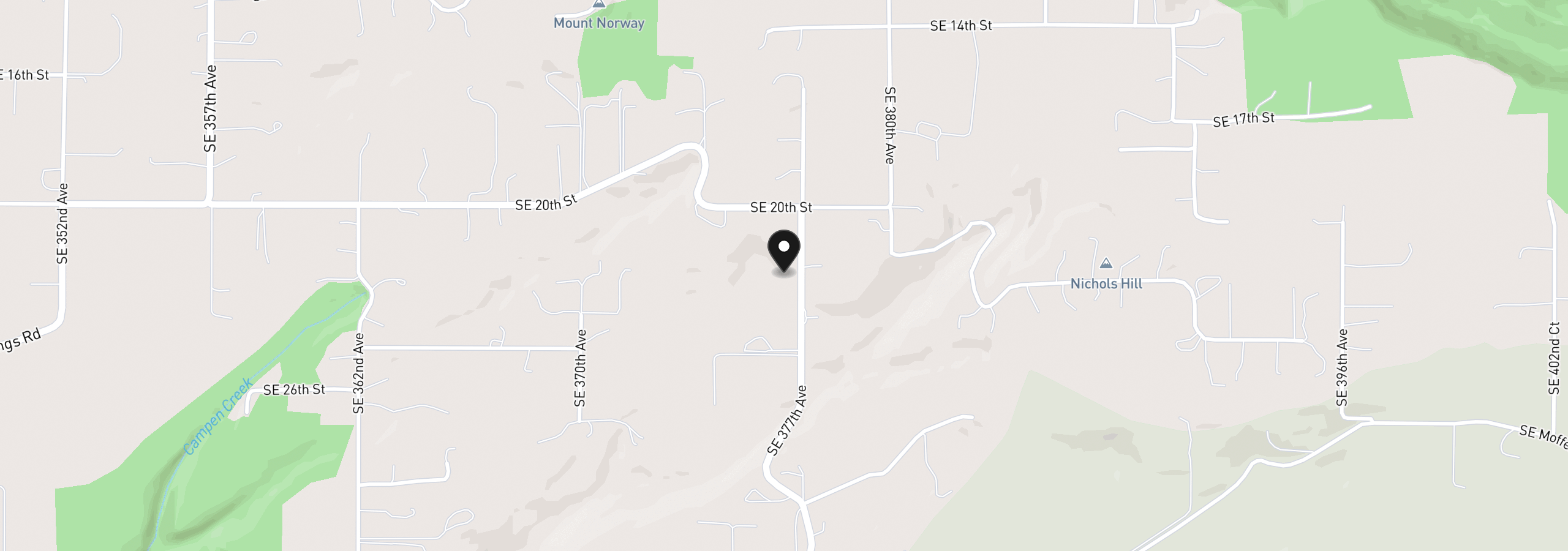 Map showing the location of 2318 SE 377th Ave Lot #6, Washougal, Wa 98671