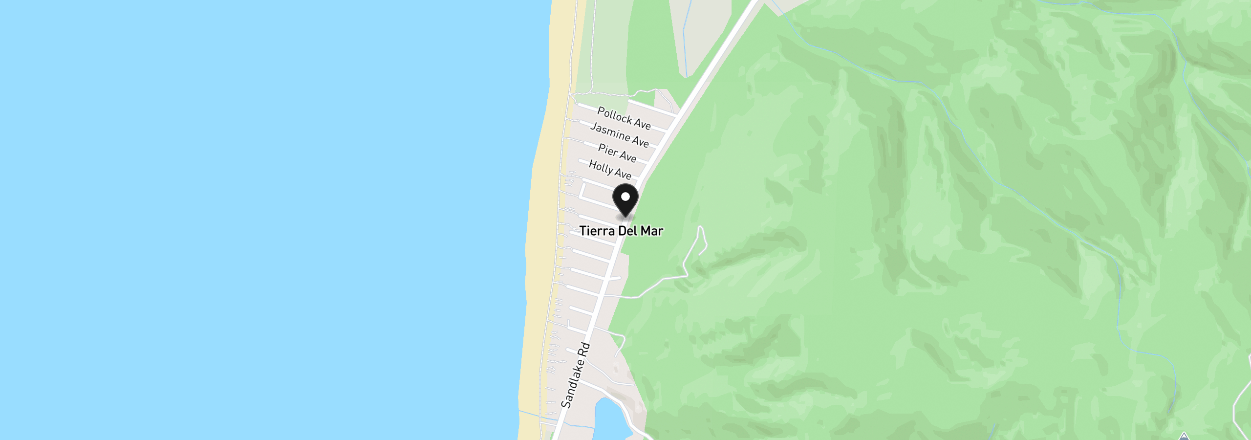 Map showing the location of Tl 11200 Sandlake Rd, Cloverdale, OR 97112