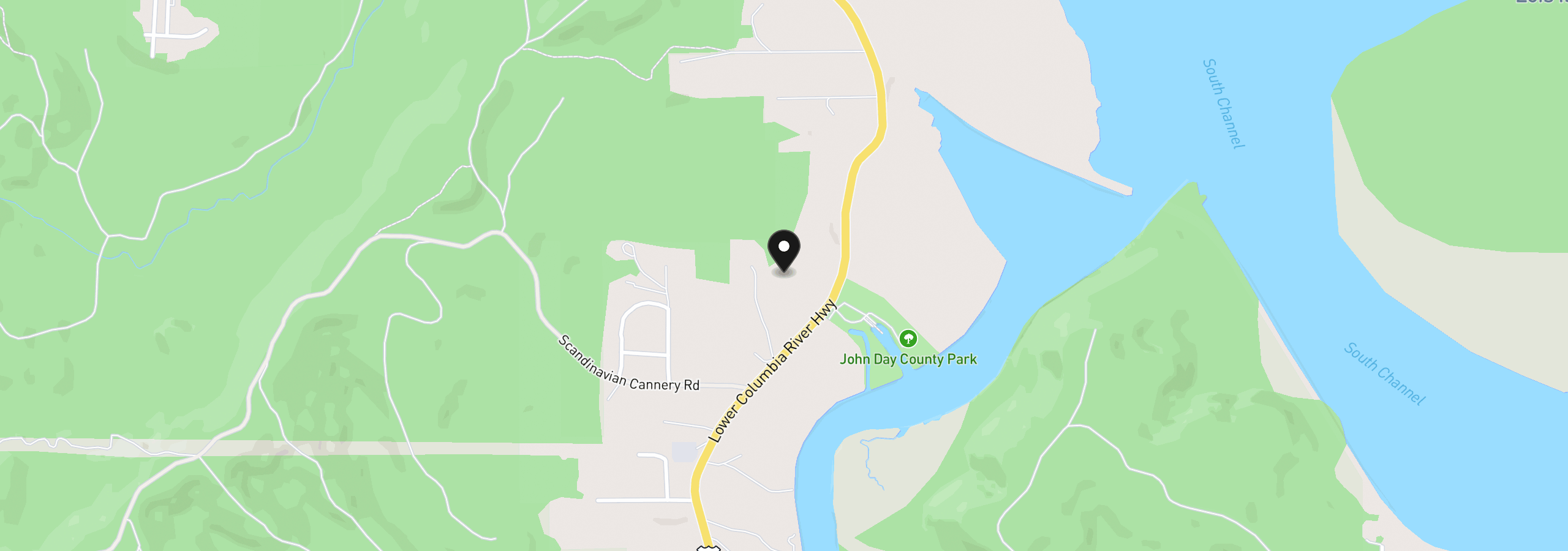 Map showing the location of Hwy 30, Astoria, OR 97103