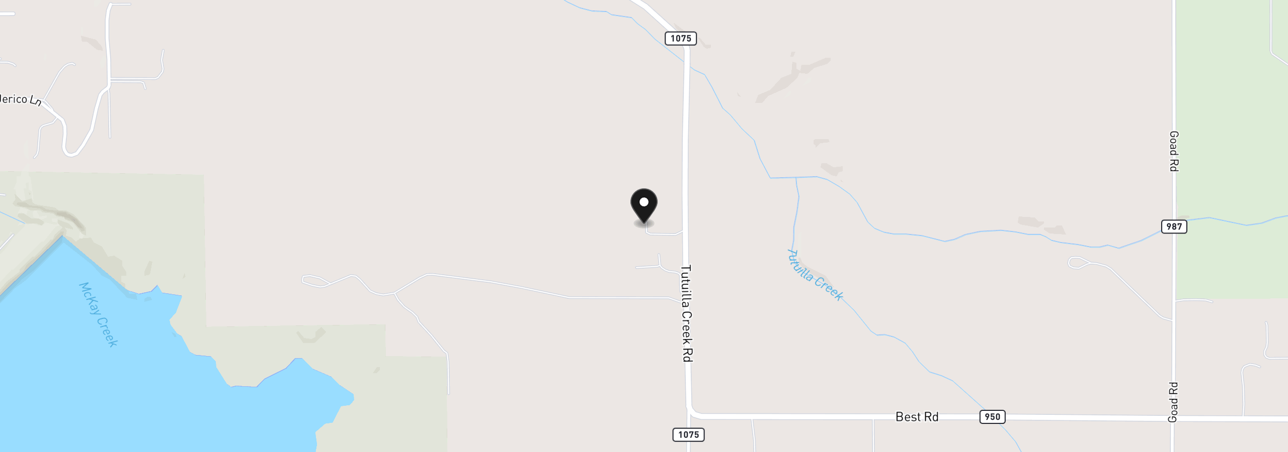 Map showing the location of 71176 Tutuilla Creek Rd, Pendleton, OR 97801