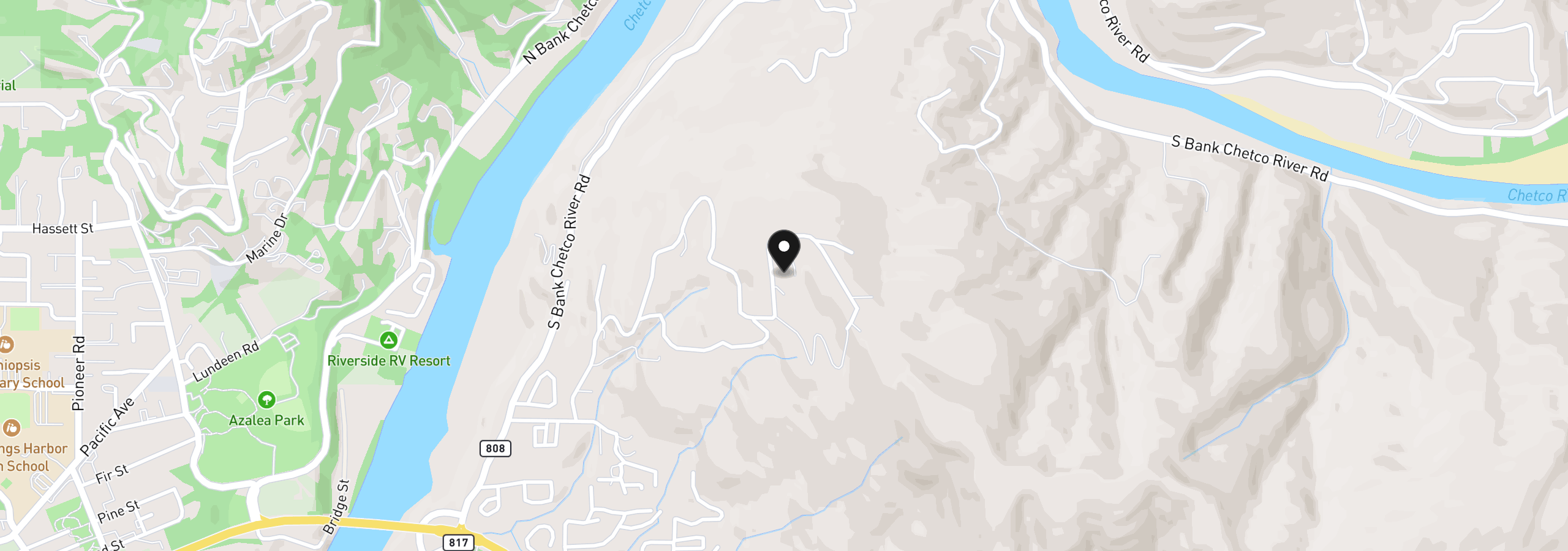 Map showing the location of 98007 Crown Terrace 7, Brookings, OR 97415