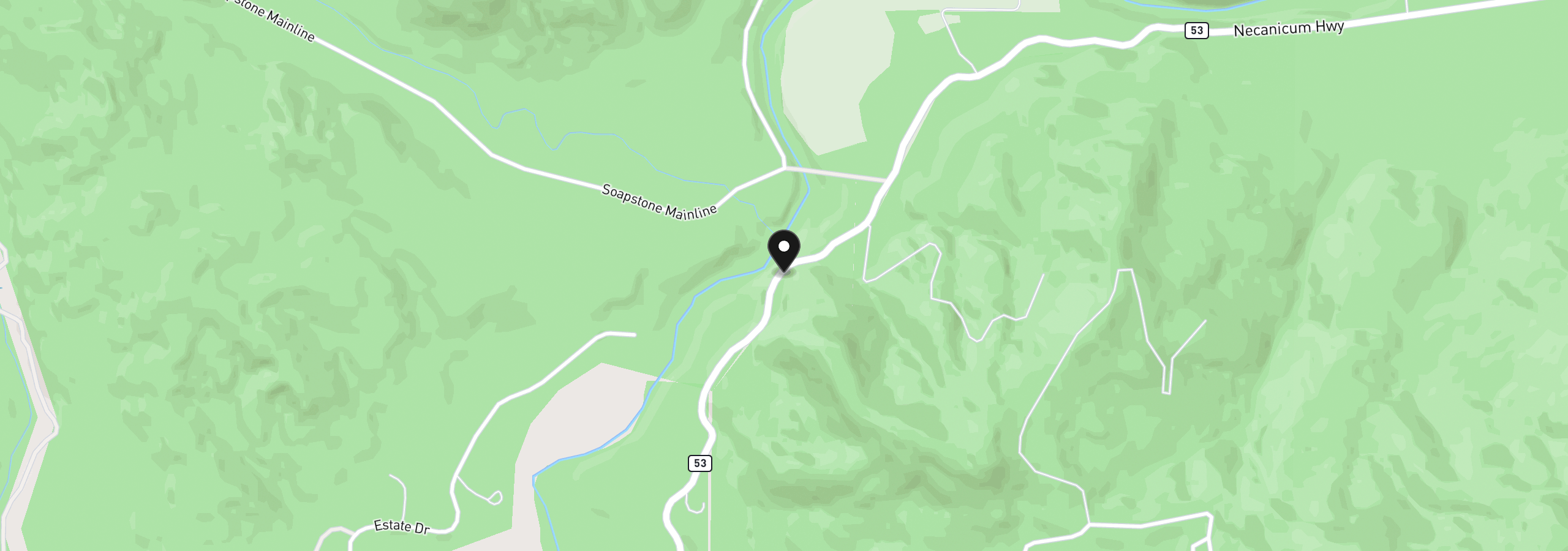 Map showing the location of 78605 Hwy 53, Nehalem, OR 97131
