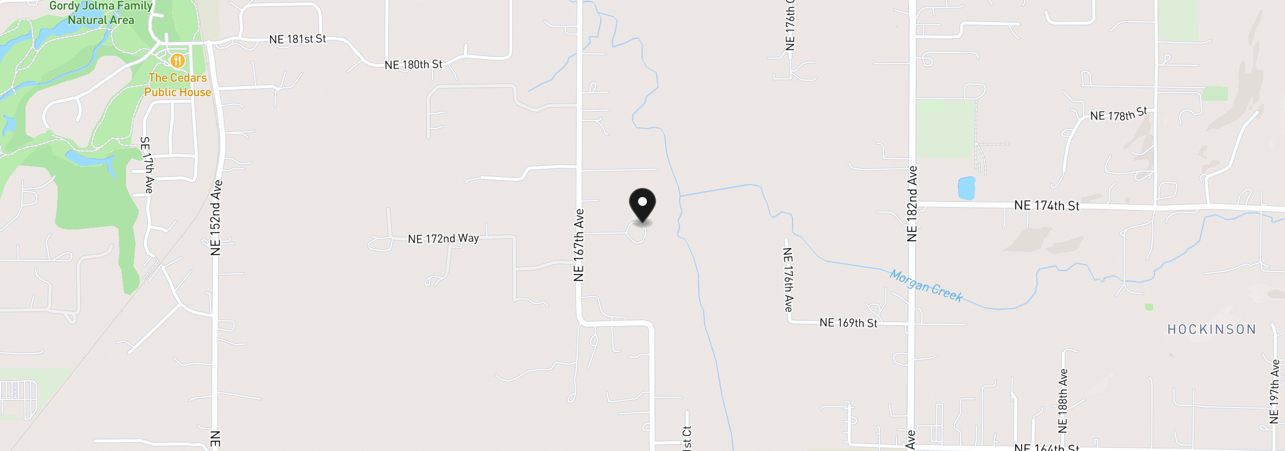 Map showing the location of 17211 NE 167th Ave, Brush Prairie, Wa 98606
