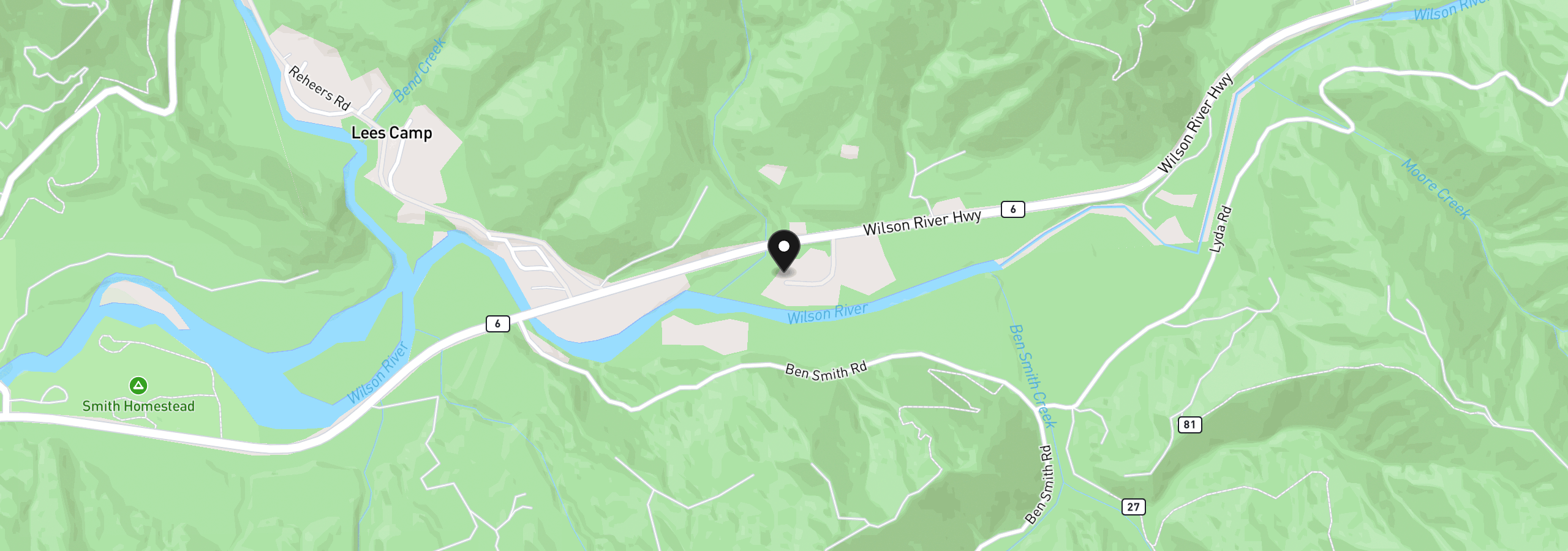Map showing the location of 0 Elk Meadows Ln, Tillamook, OR 97141