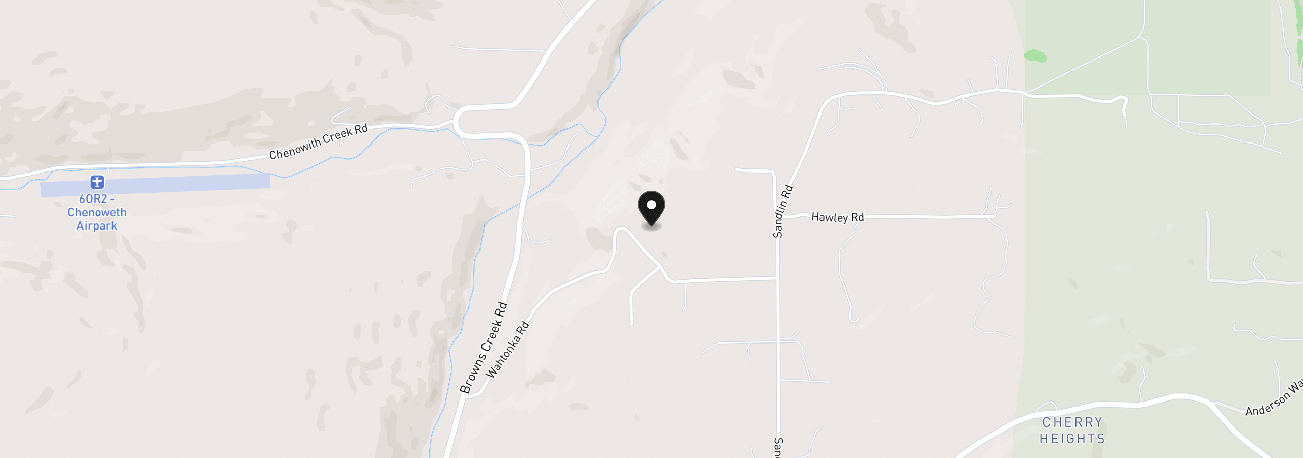Map showing the location of 5615 Wahtonka Rd, The Dalles, OR 97058
