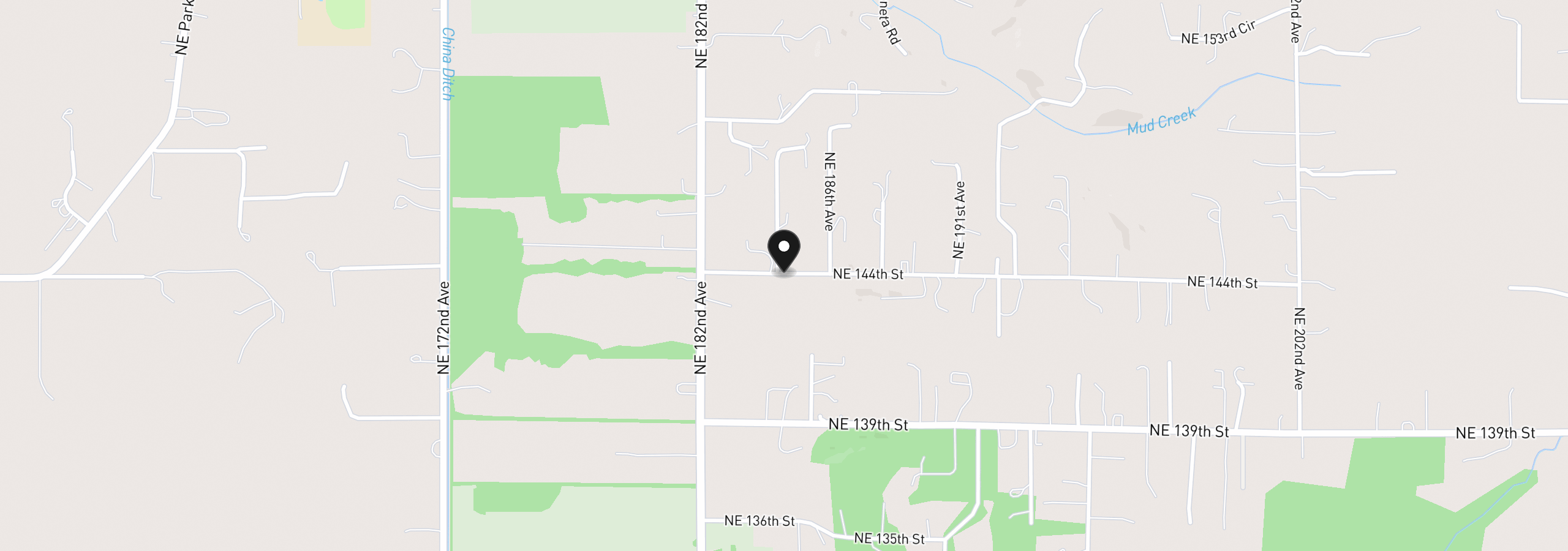 Map showing the location of 18415 NE 144th St, Brush Prairie, Wa 98606