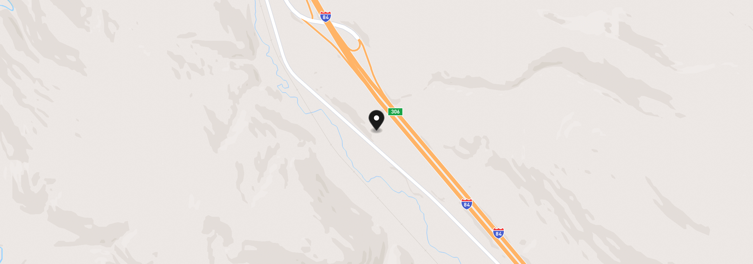 Map showing the location of 0 Old Highway 30, Baker City, OR 97814