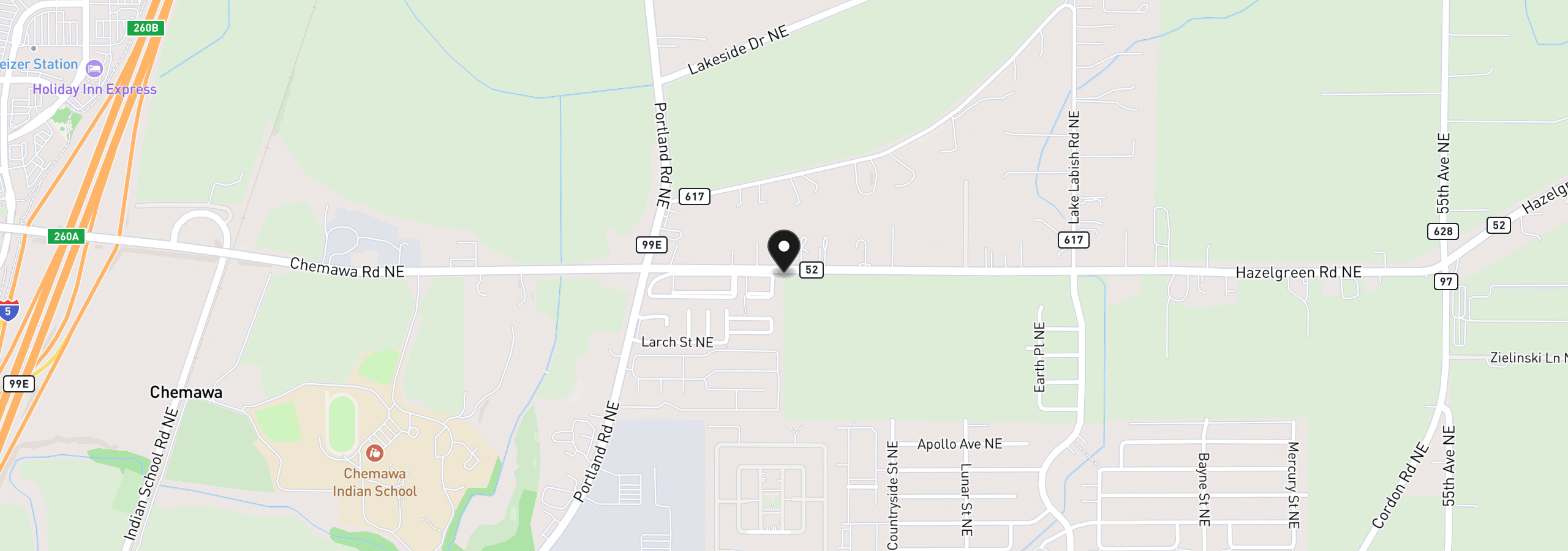 Map showing the location of 4374 Hazelgreen Rd, Salem, OR 97305