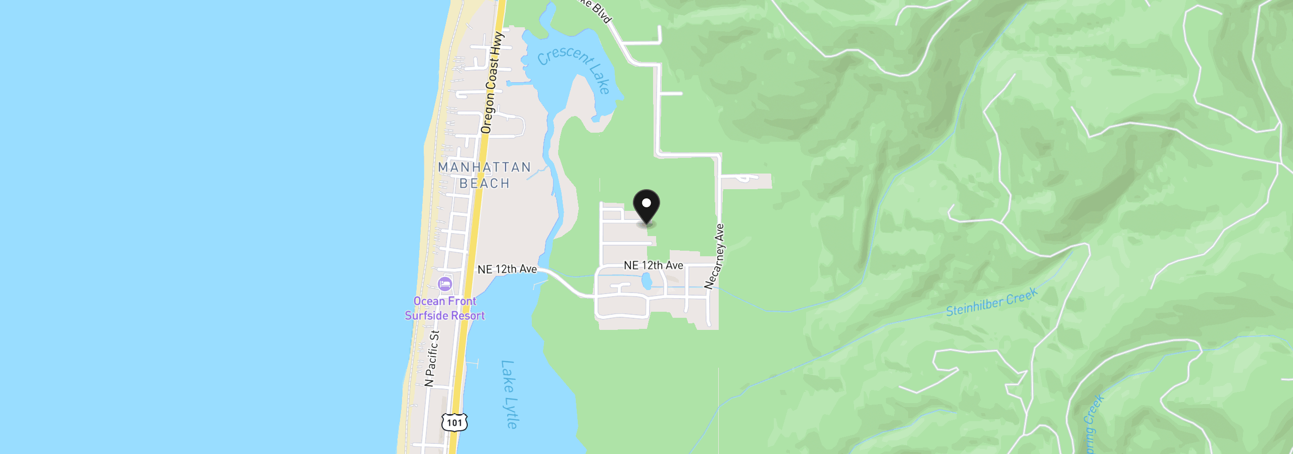 Map showing the location of Taxlot 14000, Tillamook, OR 97141