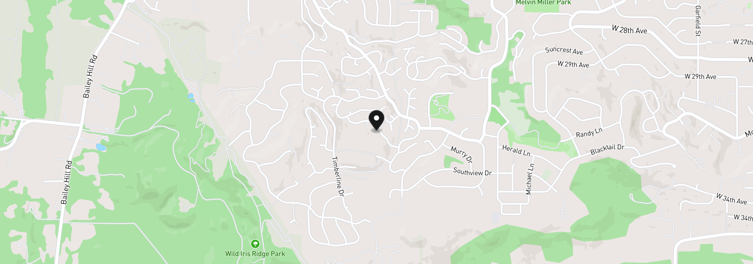 Map showing the location of Brighton 446, Eugene, OR 97405