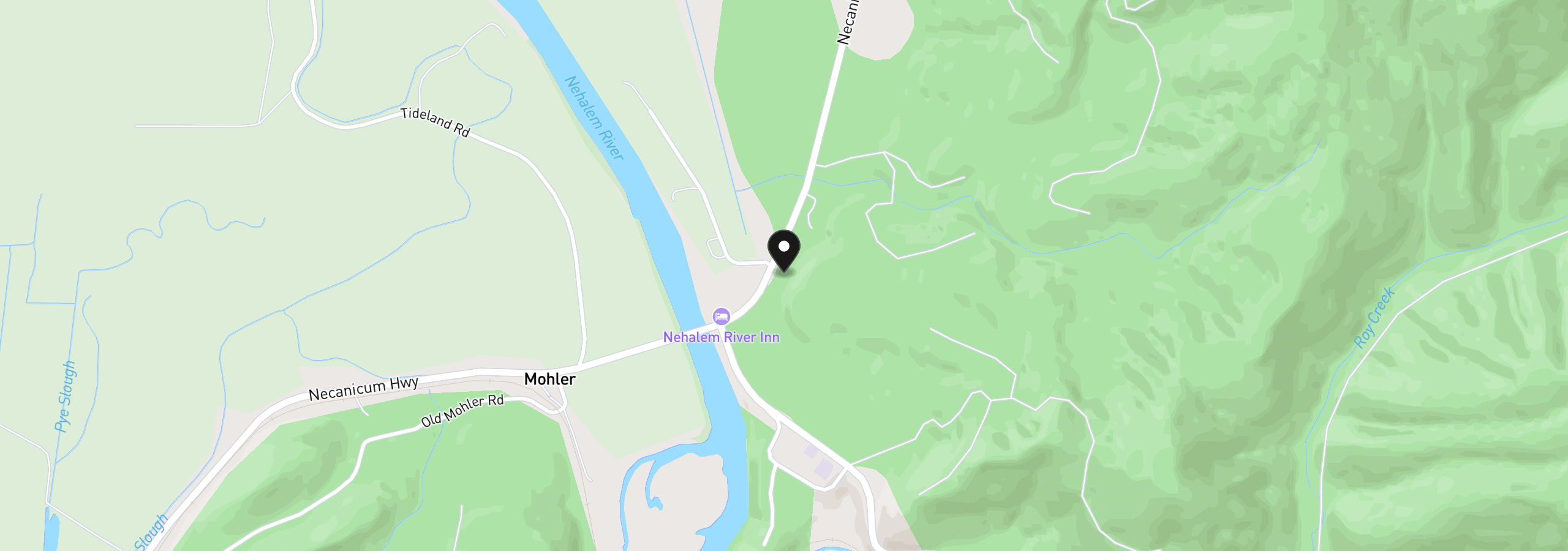 Map showing the location of 15995 Marshall Way, Nehalem, OR 97131