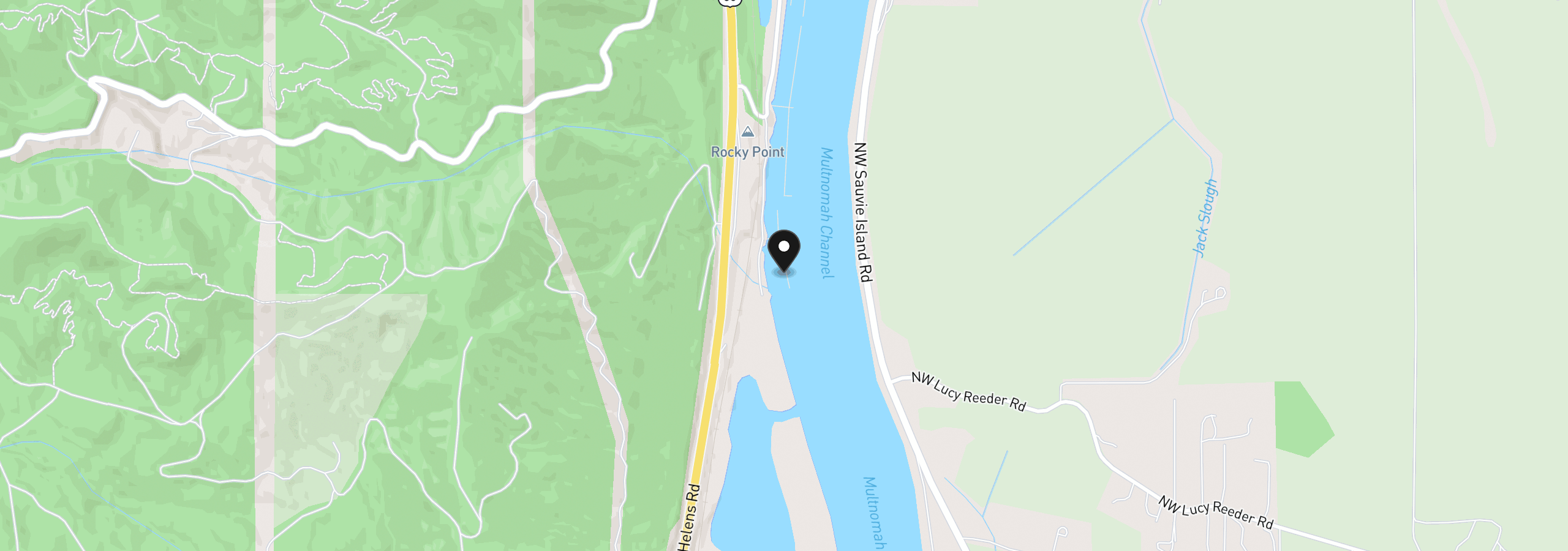 Map showing the location of 23524 NW St. Helens Rd 19, Portland, OR 97231