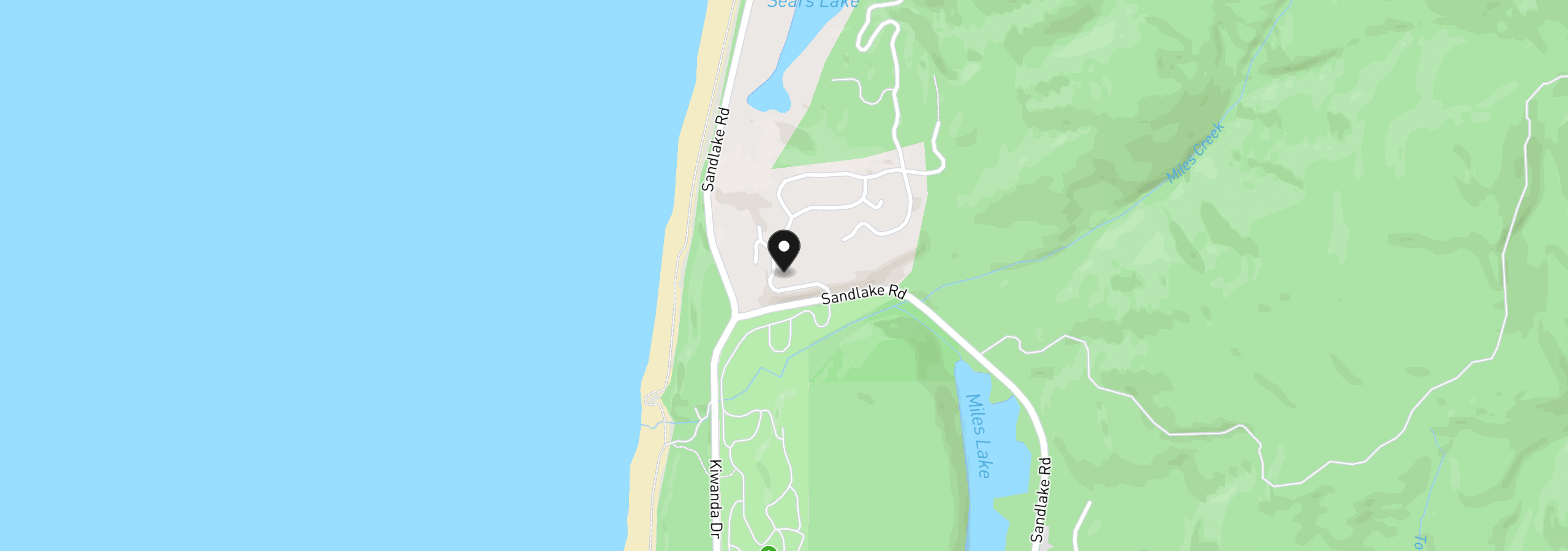 Map showing the location of 32 Nantucket Drive, Cloverdale, OR 97112