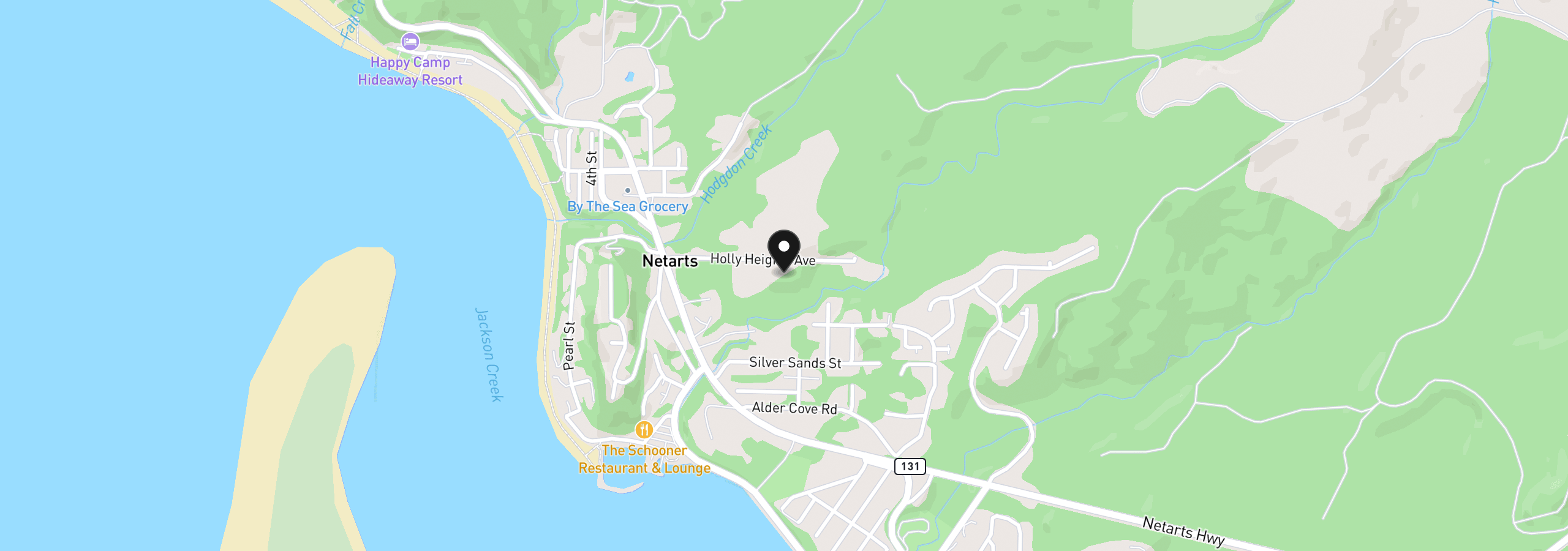 Map showing the location of 4789 Holly Heights Ave, Netarts, OR 97143