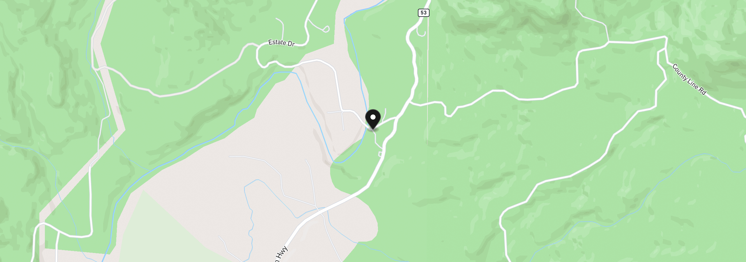 Map showing the location of 79404 Hwy 53, Nehalem, OR 97131