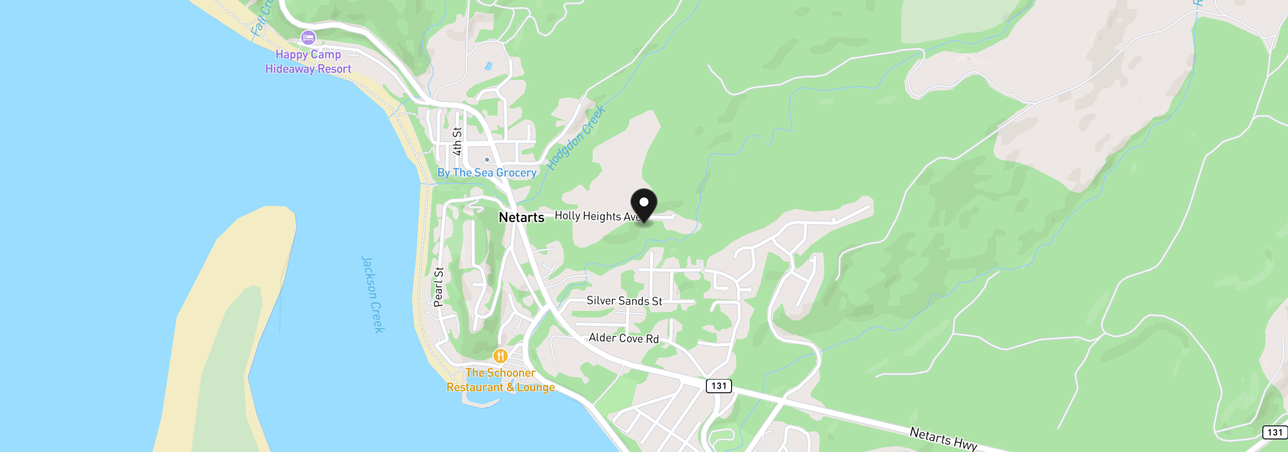 Map showing the location of Holly Heights Ave Tl 223, Netarts, OR 97143